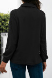 Fashion Casual Solid Split Joint V Neck T-Shirts