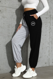 Casual Print Draw String Capris  Contrast High Waist Positioning Print Bottoms
