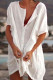 Fashion Casual Solid Split Joint V Neck Princess Dresses
