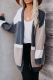 Casual Color Lump Split Joint V Neck Tops