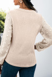 Fashion Elegant Solid Split Joint V Neck Tops
