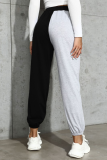 Casual Print Draw String Capris  Contrast High Waist Positioning Print Bottoms
