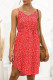 Fashion Sweet Print Split Joint V Neck Irregular Dresses