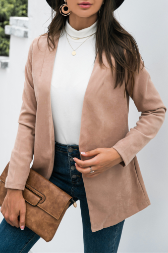 Casual Elegant Solid Split Joint Outerwear
