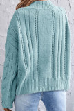 Fashion Casual Solid Split Joint V Neck Tops