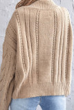 Fashion Casual Solid Split Joint V Neck Tops