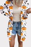 Fashion Street Print Buckle Asymmetrical Tops