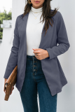 Casual Elegant Solid Split Joint Outerwear