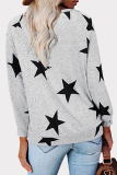 Casual The stars Split Joint V Neck Tops