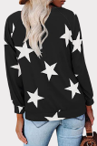 Casual The stars Split Joint V Neck Tops
