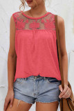 Fashion Casual Solid Split Joint O Neck T-Shirts