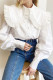 Fashion Celebrities Solid Split Joint Peter Pan Collar Tops