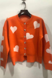 Casual Print Buckle  Contrast O Neck Tops