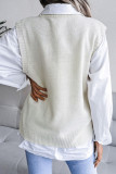 Fashion Casual Solid Split Joint O Neck Tops