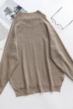 Casual Solid Hollowed Out Split Joint O Neck Tops
