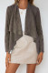 Fashion Casual Solid Patchwork Turndown Collar Outerwear