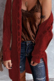 Fashion Street Solid Split Joint Hooded Collar Tops