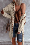 Fashion Street Solid Split Joint Hooded Collar Tops