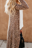 Casual Street Print Split Joint V Neck Outerwear