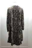 Casual Street Print Split Joint V Neck Outerwear