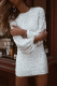 Fashion Elegant Patchwork Sequins O Neck Pencil Skirt Dresses