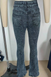 Street Plain Pants High Waist Wide Leg Bottoms
