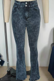 Street Plain Pants High Waist Wide Leg Bottoms