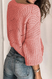 Casual Solid Hollowed Out Split Joint O Neck Tops