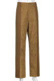 Casual Street Patchwork Contrast High Waist Patchwork Bottoms