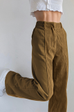 Casual Street Patchwork Contrast High Waist Patchwork Bottoms