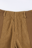 Casual Street Patchwork Contrast High Waist Patchwork Bottoms