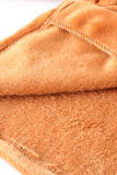 Fashion Elegant Solid Split Joint Basic Turndown Collar Outerwear