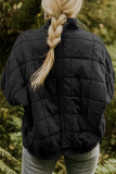 Casual Solid Pocket Zipper Mandarin Collar Outerwear