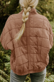 Casual Solid Pocket Zipper Mandarin Collar Outerwear
