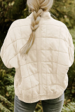 Casual Solid Pocket Zipper Mandarin Collar Outerwear