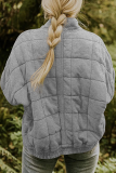 Casual Solid Pocket Zipper Mandarin Collar Outerwear