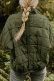 Casual Solid Pocket Zipper Mandarin Collar Outerwear