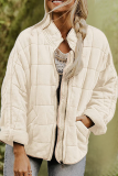 Casual Solid Pocket Zipper Mandarin Collar Outerwear
