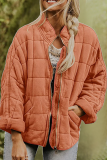 Casual Solid Pocket Zipper Mandarin Collar Outerwear