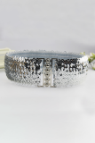 Fashion Elegant Solid Split Joint  Sequins Belts