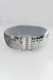 Fashion Elegant Solid Split Joint  Sequins Belts
