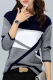 Casual Print Basic  Contrast O Neck Tops