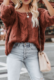 Fashion Casual Solid Basic O Neck Tops Sweater