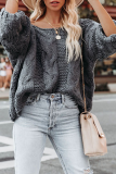 Fashion Casual Solid Basic O Neck Tops Sweater