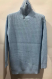 Casual Solid Split Joint Basic Turtleneck Dresses