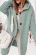 Casual Solid Patchwork Buckle Hooded Collar Outerwear Sweater