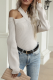 Fashion Casual Solid Hollowed Out Split Joint Halter Tops