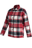 Casual Plaid Split Joint Buckle Turndown Collar Tops
