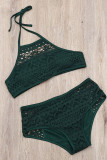 Fashion Sexy Solid Split Joint Frenulum Swimwears