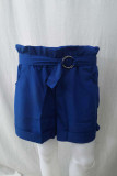 Fashion Casual Solid Split Joint Loose High Waist Wide Leg Bottoms